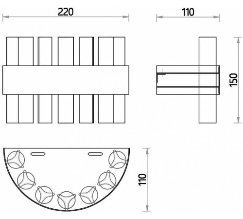 Накладной светильник Favourite Placerat 4012-1W