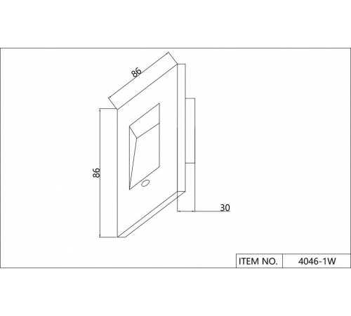 Встраиваемый светильник Favourite Nox 4046-1W