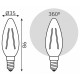 Набор светодиодных ламп Gauss Basic Filament E14 5.5 Вт 2700 K 1031116T