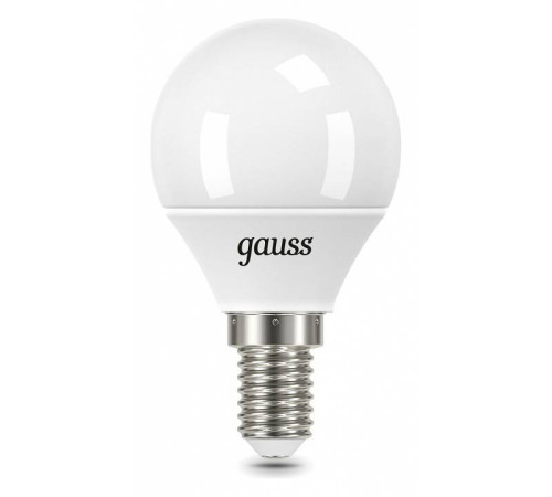 Лампа светодиодная Gauss Шар E14 6.5Вт 6500K 105101307