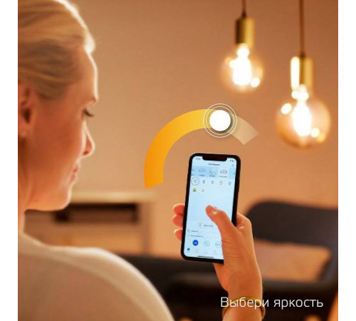 Лампа светодиодная с управлением через Wi-Fi Gauss Smart Home E14 4.5Вт 2700K 1230112