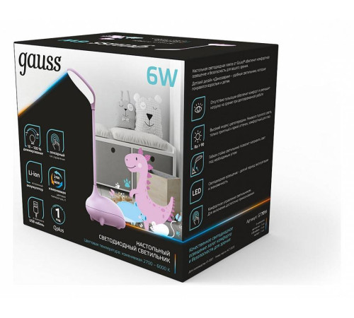 Настольная лампа декоративная Gauss Qplus GT7014
