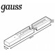 Шинопровод однофазный накладной Gauss TR 3 м черный TR103