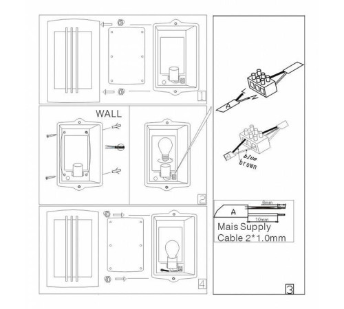 Накладной светильник Globo Orlando 3156-2