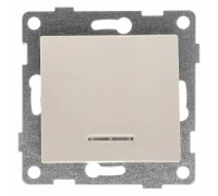 Выключатель сенсорый одноклавишный с подсветкой, без рамки Gusi Electric BRAVO С10В18-003