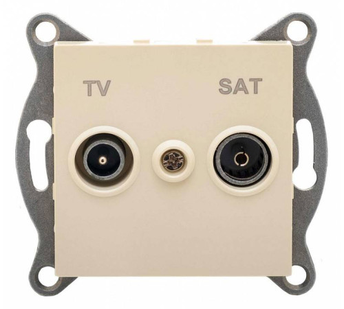ТВ-розетка и SAT-розетка оконечная без рамки Gusi Electric UGRA С11ТS1-003