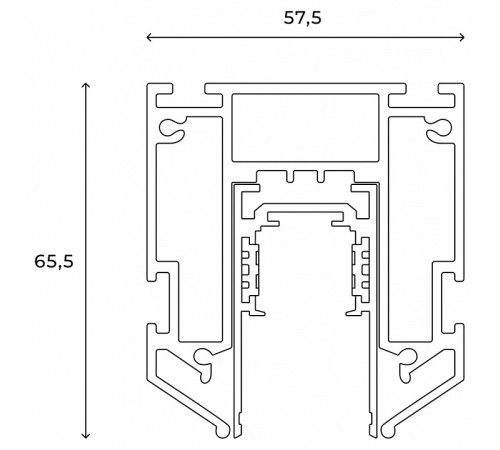 Трек встраиваемый Hesby Lighting ElDeko HSBL_0072_1