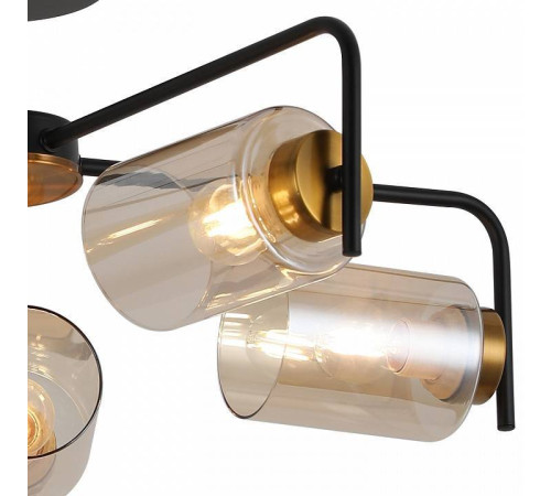 Люстра на штанге ILLUMICO IL8248-5COU-79 BK GD