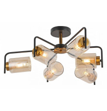 Люстра на штанге ILLUMICO  IL8248-6COU-79 BK GD