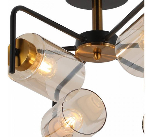 Люстра на штанге ILLUMICO IL8248-6COU-79 BK GD