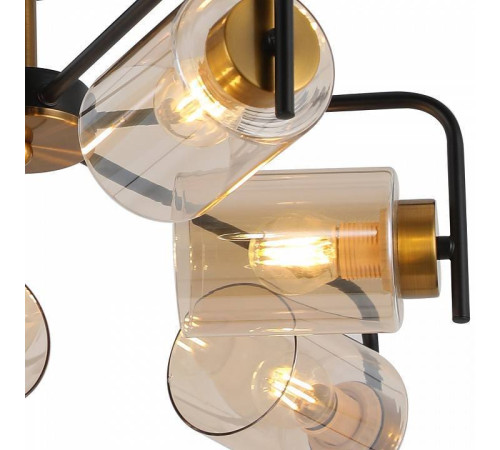 Люстра на штанге ILLUMICO IL8248-6COU-79 BK GD