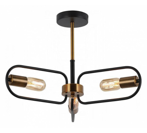 Люстра на штанге ILLUMICO IL8253-3COU-79 BK GD