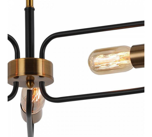 Люстра на штанге ILLUMICO IL8253-3COU-79 BK GD