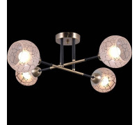 Люстра на штанге ILLUMICO  IL9573-4CSQ-79 BK AB
