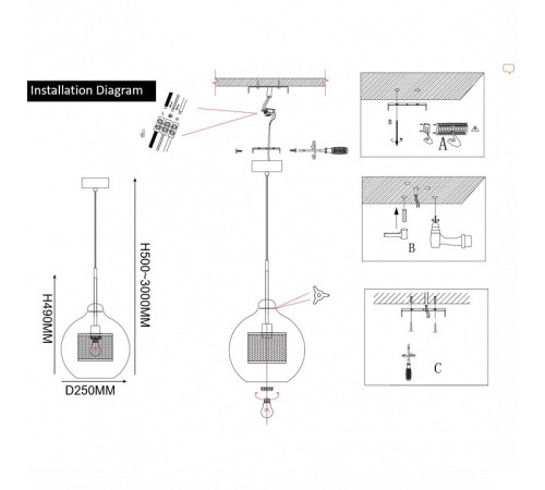Подвесной светильник Imperiumloft CATCH AMBER CATCH-AMBER01