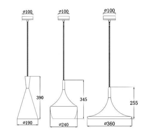 Подвесной светильник Imperiumloft Dairy Light Beat Tall 40.282