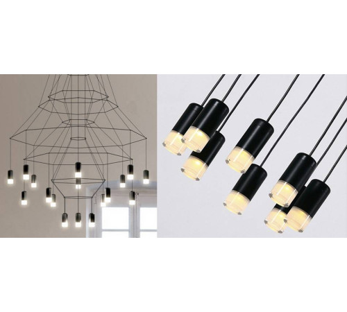 Подвесная люстра Imperiumloft Vibia Wireflow 40,1635