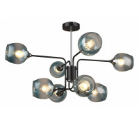 Люстра на штанге Imex 3564 8 ламп MD.3564-8-S BK+CH