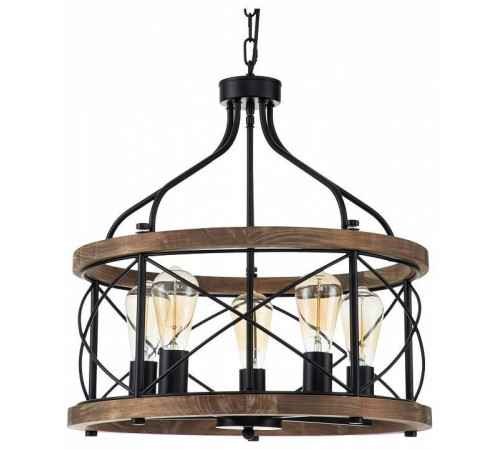 Подвесная люстра Indigo Camino 10017/5P Black