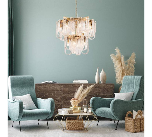 Подвесная люстра Indigo Brina 12027/12P Brass