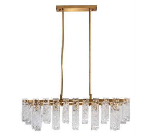 Люстра на штанге Indigo Brina 12027/10PL Brass