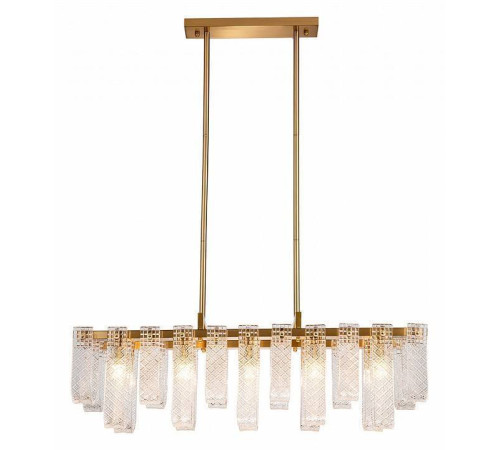 Люстра на штанге Indigo Brina 12027/10PL Brass