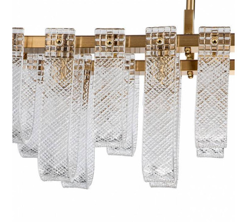 Люстра на штанге Indigo Brina 12027/10PL Brass