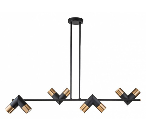 Люстра на штанге Indigo Doppio 11036/8R Black