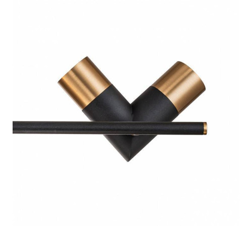 Люстра на штанге Indigo Doppio 11036/8R Black