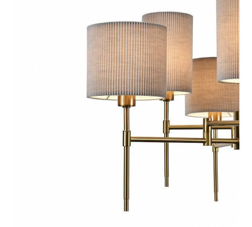 Люстра на штанге Indigo Plisse 13033/6R Brass