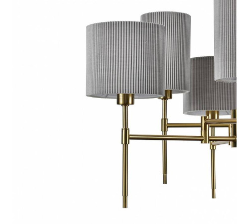 Люстра на штанге Indigo Plisse 13033/6R Brass