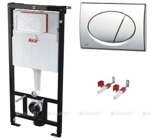 Комплект инсталляции AlcaPlast AM101/1120-3:1 RU M70-0001 с белой кнопкой