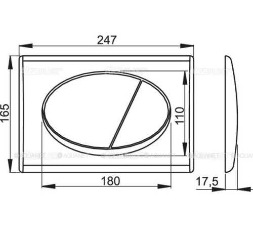 Комплект инсталляции AlcaPlast AM101/1120-3:1 RU M70-0001 с белой кнопкой