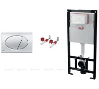 Комплект инсталляции AlcaPlast AM101/1120-3:1 RU M71-0001 с кнопкой хром