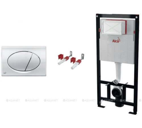 Комплект инсталляции AlcaPlast AM101/1120-3:1 RU M71-0001 с кнопкой хром