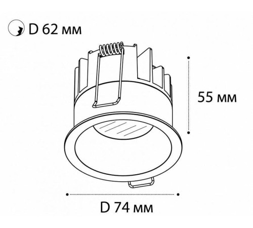 Встраиваемый светильник Italline DL 3241 DL 3241 white