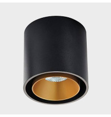 Накладной светильник Italline SKY черный + кольцо SKY R золотое SKY black / SKY R gold
