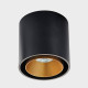 Накладной светильник Italline SKY черный + кольцо SKY R золотое SKY black / SKY R gold