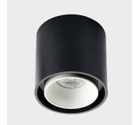 Накладной светильник Italline SKY черный + кольцо SKY R белое SKY black / SKY R white