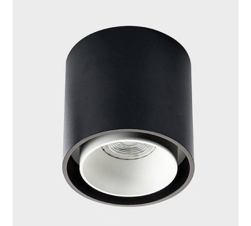 Накладной светильник Italline SKY черный + кольцо SKY R белое SKY black / SKY R white