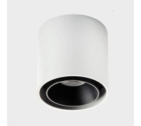 Накладной светильник Italline SKY белый + кольцо SKY R черное SKY white / SKY R black
