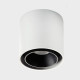 Накладной светильник Italline SKY белый + кольцо SKY R черное SKY white / SKY R black