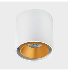 Накладной светильник Italline SKY белый + кольцо SKY R золотое SKY white / SKY R gold
