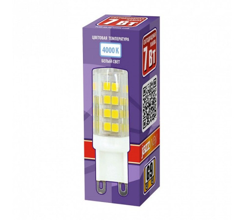 Лампа светодиодная Jazzway G9 7Вт 4000K PLED-G9 7W 4000K
