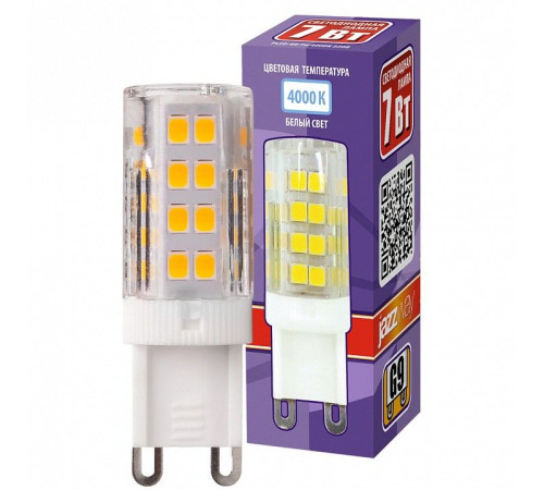 Лампа светодиодная Jazzway G9 7Вт 4000K PLED-G9 7W 4000K