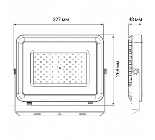 Настенно-потолочный прожектор Jazzway PFL-S2 100w 6500K IP65