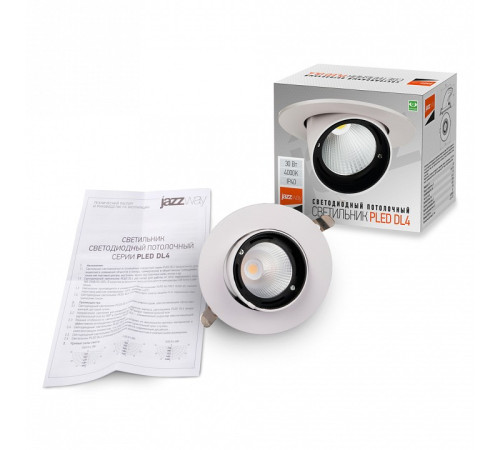 Встраиваемый светильник Jazzway PLED DL4 30W 4000K 24° White IP40