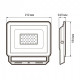 Настенно-потолочный прожектор Jazzway СДО-10 70w 6500K GR IP65