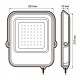 Настенно-потолочный прожектор Jazzway PFL- V 200w 6500K IP65