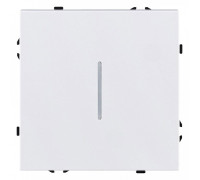 Выключатель одноклавишный с подсветкой без рамки Kollinger Eclipse EC-012WH